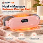 Portable Heating & Massage Belt for Menstrual Comfort